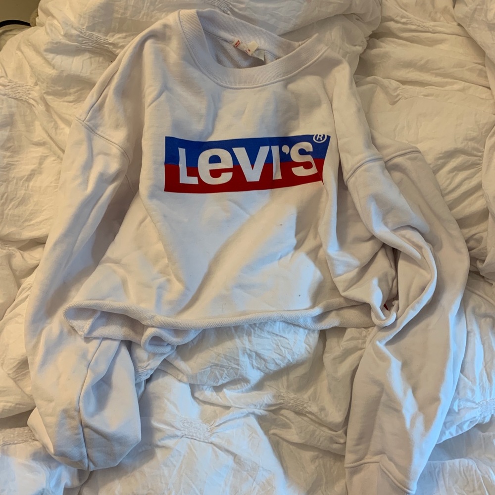 Levi’s logo cropped sweatshirt